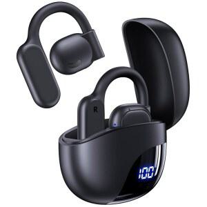 AI 번역 이어버드 실시간 164개 언어 80H 플레이타임 오디오폰 여행 미팅 학습용 잉글레스 뇰 무선 이어폰 블루투스 헤드폰 K08 블랙