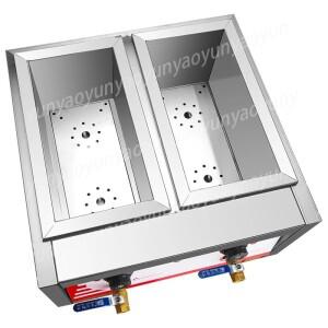 더블 버너 국수 조리기 라멘 말라탕용  카운터탑 워머 상업용 길거리 음식 장비