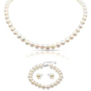 담수 배양 진주 주얼리 컬렉션 u2013 클래식 크림 흰색 화이트 블랙 핑크 분홍색 또는 라벤더 펄 u2013 우아하고 끝없는 긴 목걸이 또는 어울리는 목걸이 팔찌 귀걸이 세트 u2013 시대를 초월한 선물