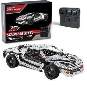 XURYI 빌딩 세트 스템 어셈블리 메탈 3D 퍼즐 오프로드 모델 자동차 빌딩 키트 구성 세트 장난감 어셈블리 RC 메탈 레이싱 카 867PCS / 포함 모터