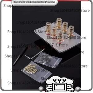 GHXAMP용 1개 122*96mm 6자리 사각형 올코퍼 배선 컬럼 스피커 접합 DIY 액세서리 알루미늄 패널