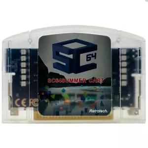 N64 비디오 게임 콘솔용 리트로텍 서머 카트 64 멀티 카트리지 - 투명 클리어