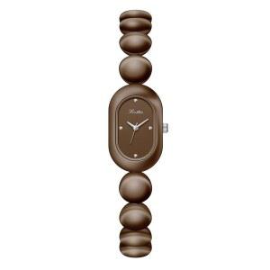 고사사 빈티지 앙증맞은 여성 u2019s 쿼츠 팔찌 시계 u2013 럭셔리 미니멀리스트 타원 골드 다이얼 슬림 우아한 원피스 여성 다이아몬드 손목시계 방수