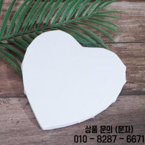 2Pcs 하트 모양 캔버스 드로잉 보드 프리미엄 목재 면 프로젝트용 매끄러운 페인팅 선물