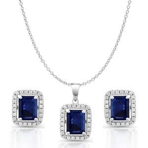 여성 코스튬 주얼리용 크리스탈 아주리아 주얼리 세트 신부 들러리 주얼리용 목걸이 귀걸이 포함 웨딩 주얼리 세트