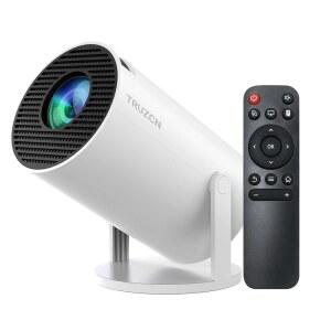 WiFi 6 Bluetooth 5.2가 탑재된 미니 프로젝터 내장 앱 스마트 휴대용 프로젝터 지원 4K&1080P FHD 180 회전 가능 AutoKeystone Android 11 HDM /USB / TV Stick / Phone / 노트북과 호환 가능