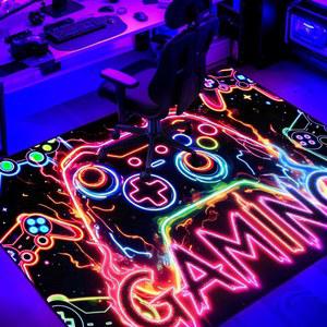 아들 방 게이머 전용 게임 러그 아이들 놀이방 기숙사 쿨 게임패드 바닥 매트 카펫 59인치 35인치