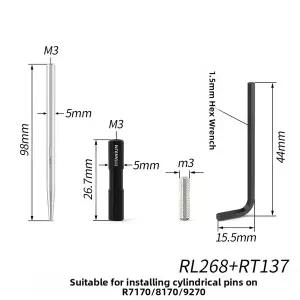 105 UTR7170 R8170 R9270 드롭바 변속기 시스템과 호환되는 로드 바이크 원통형 핀 설치 도구
