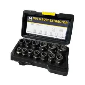 볼트리무버 너트 나사 손상된 작업 역나사 추출기 14개 렌치