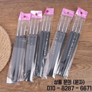 미니어처 페인트 울프 헤어 전문가용 브러쉬 3개 세트 (0/00/000) 예술 액세서리