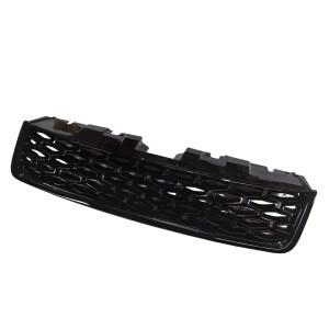 랜드 로버 디스커버리 스포츠 2015-2019 용 전면 그릴 레이싱 블랙 허니컴 스타일 어퍼 범퍼 후드 메쉬 그