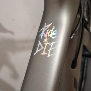 라이드 오어 다이 자동차 스티커 산악 자전거 로드 바이크 오토바이 프레임 맞춤형