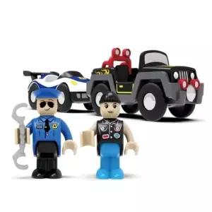 수동 경찰차와 도둑차 트랙장난감 미니카 미니카장난감