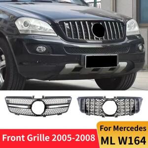 메르세데스 벤츠 ML W164 2005-2008 ML300 GT 스타 프론트 인렛 그릴 범퍼 트림 튜닝 바디 키트