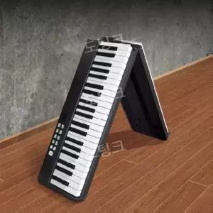 접이식 전자피아노 61키 소형 키보드 건반 휴대용 초보자 연습용 디지털 듀얼스피커