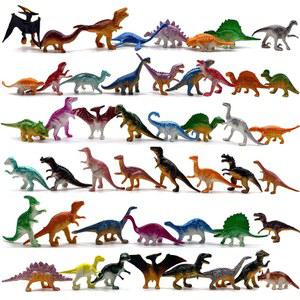 NiGHT LiONS 테크 48피스 공룡 장난감 어린이용 플라스틱 3-5 5-7 8-12 작은 피규어 리얼 학습 파티 혜택 소년 소녀를 위한 크리스마스 부활절 달걀 채우기 선물