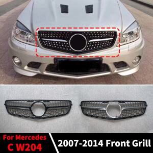 프론트 그릴 레이싱 범퍼 다이아몬드 스타일 튜닝, 메르세데스 W204 쿠페 벤츠 C C43 C180 2007-2014