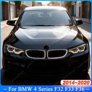 BMW 4 시리즈 F32 F33 F36 2014-2020 키트 튜닝 자동차 프론트 범퍼 그릴 LED 라이트 레이싱 싱글더블 라인