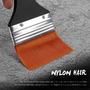 7개입 평붓 세트 대형 세척용 젯소 바니시 아크릴 수채화 목재 벽 가구 청소용