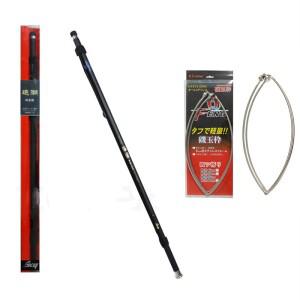 ZYZHE 4.5M 낚시 손잡이 그물망 낚싯대 97% 고탄소 섬유 신축식 폴 액세서리 바다 바위 도구