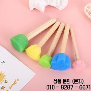 스폰지 브러시 세트 다양한 모양 가능 페인팅 도구 버섯 스틱 꽃 EVA 롤러 창의적인 그래피티 드로잉 소품