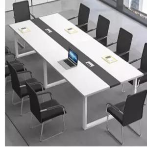 세미나 회의실 테이블 대형 오피스 콘센트 길이 학원 탁자 중역 회의 미팅 회의실책상 카페