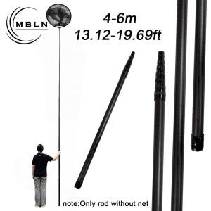 4m 5m 6m 카본 파이버 텔레스코픽 낚시망 낚싯대 내구성 초장형 랜딩 네트 바다 보트 적합