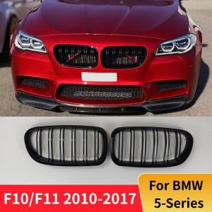 BMW 5 시리즈 F10 F11 F18 520d 540i 535i 바디 키트용 프론트 범퍼 인렛 그릴 레이싱 키드니 스포츠 튜닝