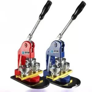 뱃지 버튼 프레스 제작기 굿즈 수동 수공업 셀프 금속 배찌 제조기 브로치 만들기 메이커