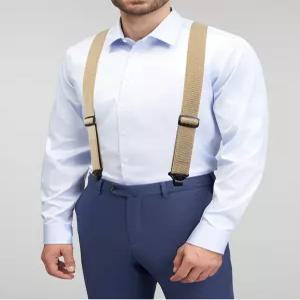 스포츠 멜빵 정장 남성 오버올 작업용 Y자 하이웨이스트