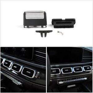 투무키우 에어 벤트 클립 탭 교체용 메르세데스 벤츠 W167 GLS GLE 350 400 450 500 580 2020년 2021년 전방 좌측/후방 AC 그릴 출구 수리 키트(센터 콘솔 벤트)