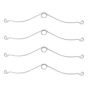 4팩 S99140208 통풍구 및 욕실 팬을 위한 브로안 뉴톤 교체용 그릴 스프링 클립, 모델 QT130LE-B, QT130E-B, QT140E-B, QTXE150 등과 호환 가능