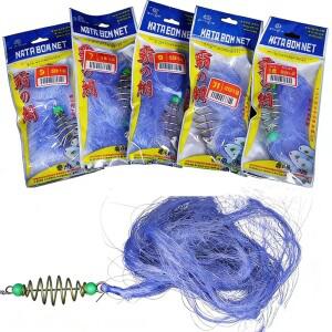 1개 낚시용 캐스팅 네트 미끼 케이지 구리 스프링 글로우 비즈 고품질 무버프리 모노필라멘트 바닷물