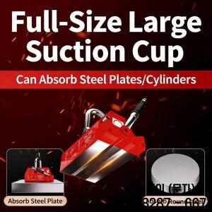 1 3톤 중량급 원형 강철 파이프 리프팅 자석 새 제품 영구 크레인