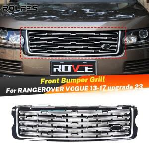 롤프스 자동차 전면 레이싱 그릴 센터 상단 랜드로버 레인지로버 보그 2013-2017 L405 페이스리프트 2023