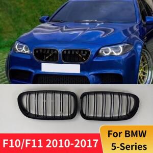 BMW 5 시리즈 F10 F11 F18 2010-2017 520i 535i 530i용 프론트 인렛 그릴 범퍼 중간 그리드 메쉬 튜닝 액세