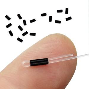 스티프 코팅 브레이드 모노 리더 크림프용 잉어 낚시 크림 50 개, 0.6 또는 0.7mm 차드 헤어 리그 로니 장