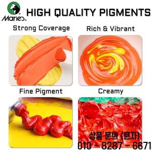 Marie의 24가지 색상 아티스트 오일 페인트 세트 캔버스 종이 예술가 학생을 위한 공예용 12ml/0.4floz 튜