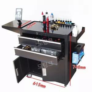 타투 카트 반영구 문신 작업대 도구 서랍 트롤리 이동식 작업카트 웨건 선반 테이블