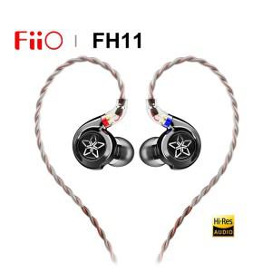 FiiO FH11 1DD+1BA 하이브리드 드라이버 이어폰형 IEM 고해상도 오디오, 0.78mm 분리형 케이블 HiFi 스테레