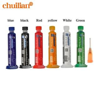 솔더 마스크 UV 경화 페인트, 그린 PCB 오일 펜 회로 기판, 보호, 블루 블랙 옐로우 레드 화이트, 10g