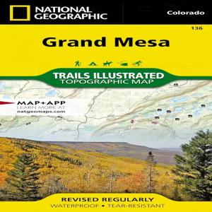 그랜드 메사 지도(내셔널 지오그래픽 트레일 일러스트레이티드 지도 136)