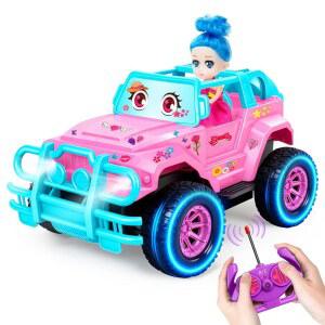 스티커와 인형이 포함된 RC 오프로드 트럭