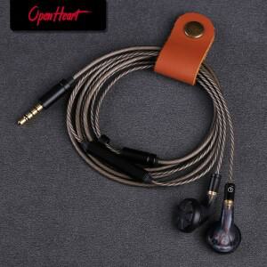 OPENHEART 이어폰 마이크가 연결된 MMCX 휴대폰 통화 버튼 제어 음악 품질 사운드 HIFI 3.5mm 분리형 케이