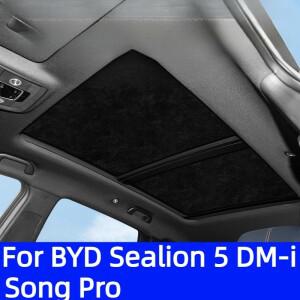 BYD 씰라이언 5 DM-i송 프로 20262025용 차량 선루프 차양막, 스웨이드 소재, 오염 방지, 정전기 흡착, 소