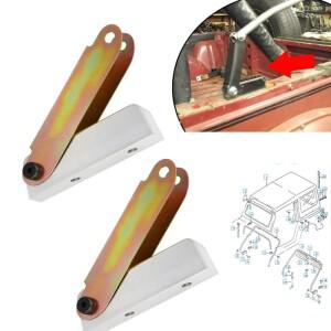 알루미늄 소프트 상단 후면 활 힌지 하드웨어 키트, 스즈키 사무라이 1986-1995, SJ410 1982-1985 용 양면