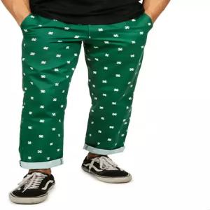 팁시 엘프 클래식 핏 남성용 팬츠 - 시끄럽고 화려한 패턴 슬랙스 프리미엄 구조의 초부드러움