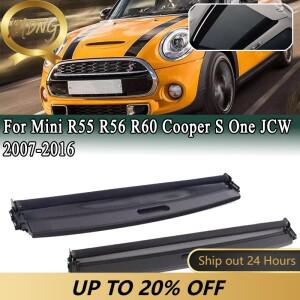 2Pcs 전면 및 후면 선루프 차양 커버 커튼 베이지 미니 R55 R56 R60 쿠퍼 S 원 JCW 2007-2016 54102757016