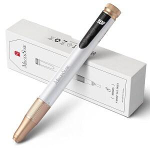 [미국배송] 멜로디 수지 펜 모양의 스텝리스 속도 조절 무선 네일 드릴 SM180F 30000RPM 휴대용 충전식 전자 파일 모든 매니큐어 쉐이핑을 위한 LED 디스플레이 및 집에서 프로용 아크릴 젤 제거