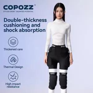 COPOZZ 익스트림 스포츠 스키 스케이트 스노우보드 보호, 보호대 무릎 패드, 보호 힙 패딩 반바지 S-XL